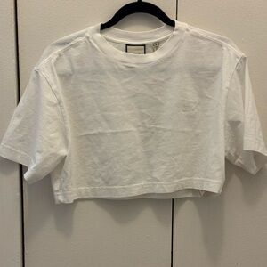 White Cropped T-Shirt